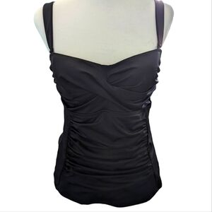 Dobreva Swim Black Top 36C NWT